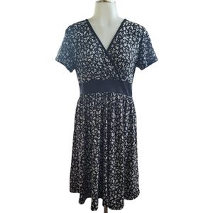 Ditsy Floral Band Swing Dress